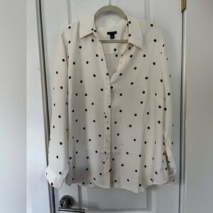 BUNDLE: Set of 3 Ann Taylor Polka Dot XXL Blouses